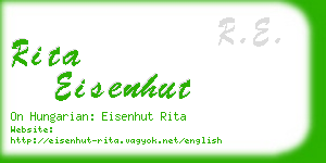 rita eisenhut business card